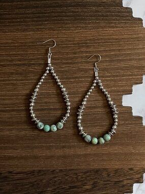 Handmade Sagebrush Prairie 7mm Western Pearl Earrings